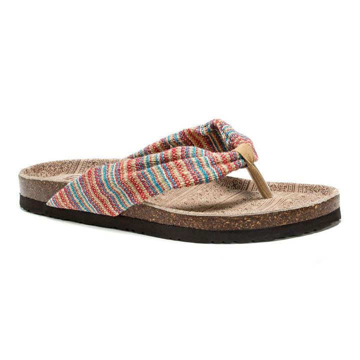 Muk Luks Julia Women's Flip-flops, Girl's, Size: 7, Pink