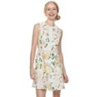 Disney Princess Juniors' Floral Illusion Skater Dress, Teens, Size: Small, Multi Yellow