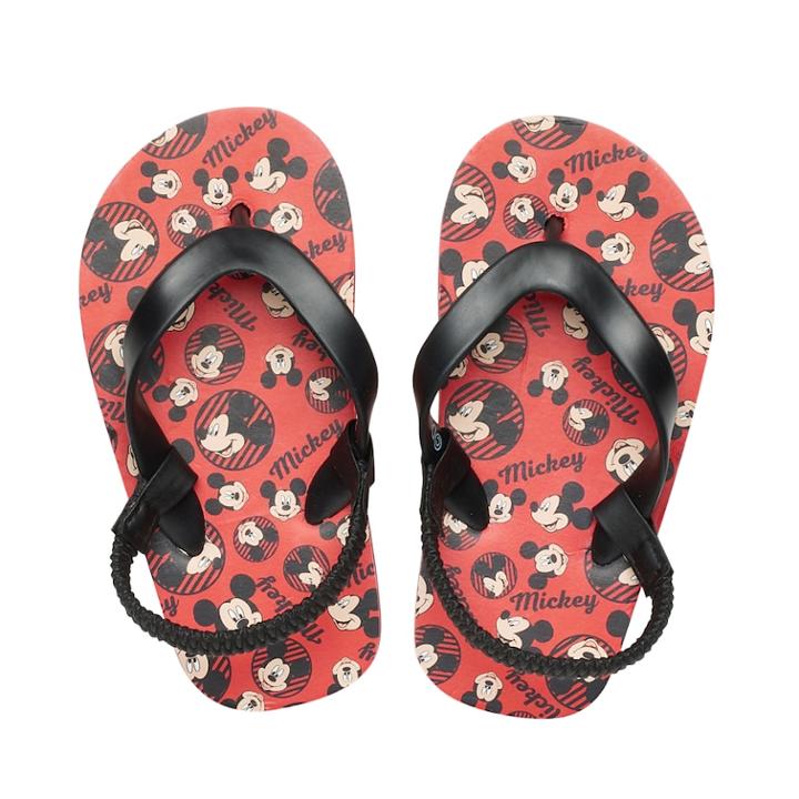 Disney's Mickey Mouse Toddler Boy Thong Flip Flop Sandals, Size: Medium, Black