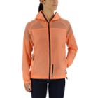 Women's Adidas Mistral Hooded Ripstop Windbreaker Jacket, Size: Medium, Brt Orange