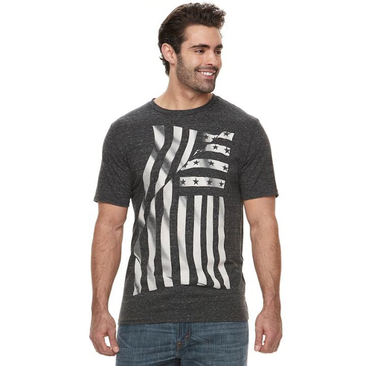 Big & Tall Apt. 9&reg; Breezy Flag Graphic Tee, Men's, Size: 3xb, Black