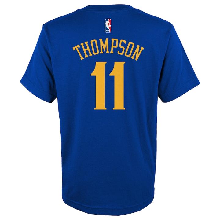 Boys 8-20 Golden State Warriors Klay Thompson Player Name & Number Replica Tee, Size: L 14-16, Blue Other