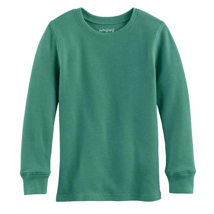 Boys 4-10 Jumping Beans&reg; Solid Thermal Tee, Size: 4, Turquoise/blue (turq/aqua)
