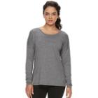 Women's Tek Gear&reg; Draped Open Back Performance Top, Size: Small, Black