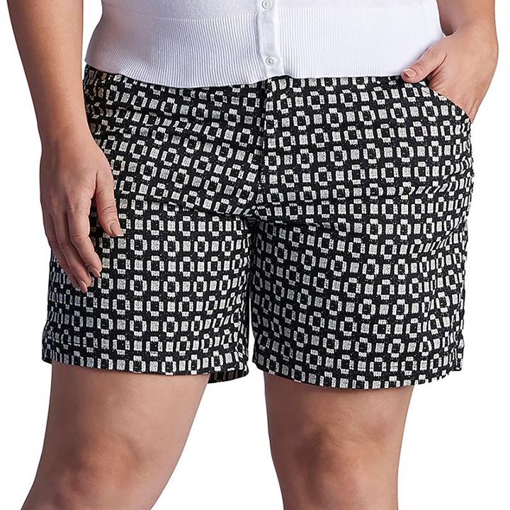 Plus Size Lee Chino Bermuda Shorts, Women's, Size: 25 - Regular, Black
