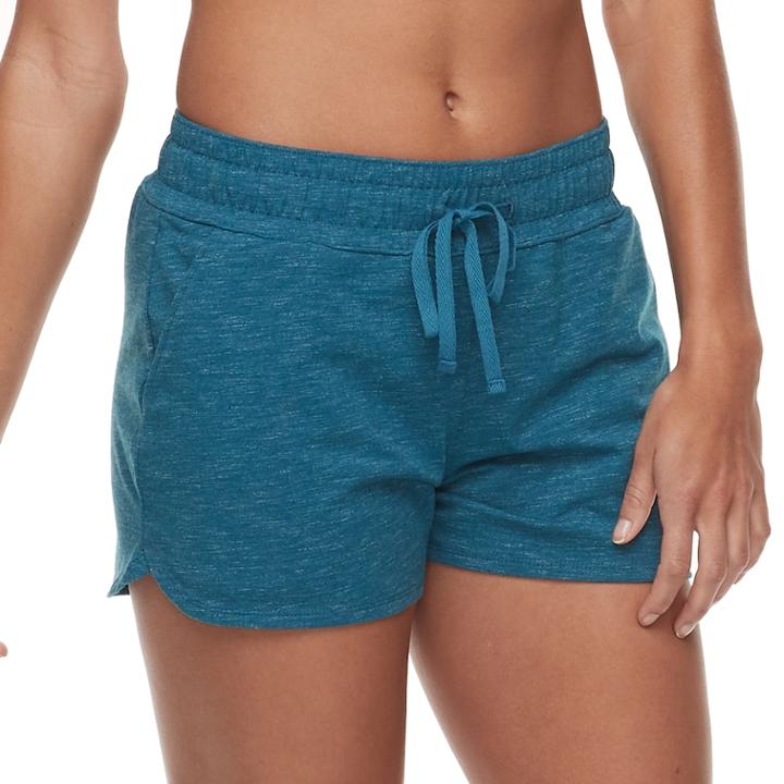 Women's Tek Gear&reg; Drawstring Shorts, Size: Medium, Turquoise/blue (turq/aqua)