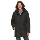 Women's Kc Collections Quilted Hooded Walker Jacket, Size: Xl, Black