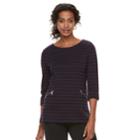 Women's Croft & Barrow&reg; Pullover Tunic Top, Size: Medium, Purple