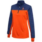 Women's Campus Heritage Syracuse Orange Scaled Quarter-zip Pullover Top, Size: Large, Drk Orange