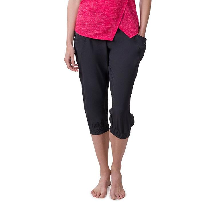 Women's Soybu Skim Yoga Capris, Size: Small, Black