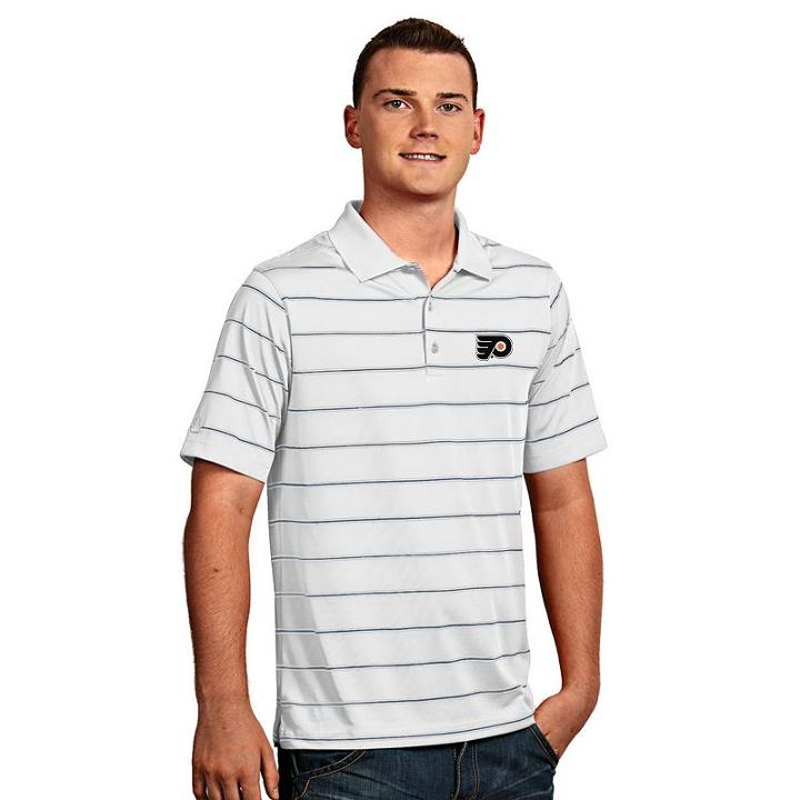 Men's Philadelphia Flyers Deluxe Striped Desert Dry Xtra-lite Performance Polo, Size: Small, Natural