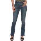 Women's Apt. 9&reg; Tummy Control Midrise Bootcut Jeans, Size: 8 T/l, Med Blue