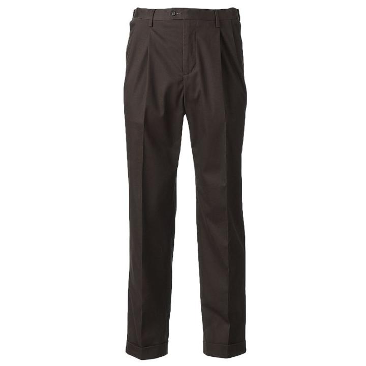 Big & Tall Croft & Barrow&reg; Classic-fit Pleated No-iron Stretch Pants, Men's, Size: 52x32, Dark Grey