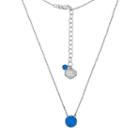 Kentucky Wildcats Sterling Silver Crystal Disc Necklace, Women's, Size: 18, Blue