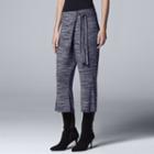Women's Simply Vera Vera Wang Cross Front Culottes, Size: Large, Blue (navy)