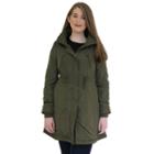 Women's Mo-ka Long Anorak Rain Jacket, Size: Medium, Green