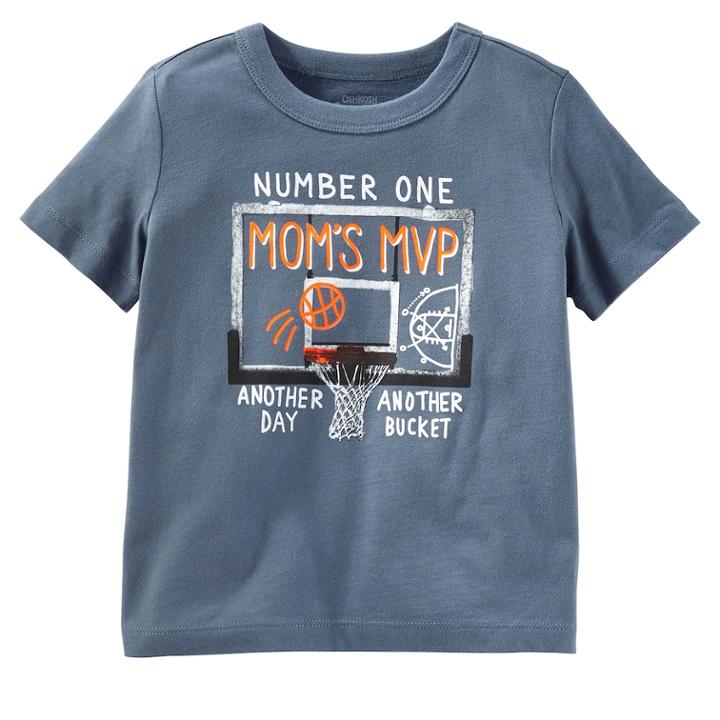 Boys 4-8 Oshkosh B'gosh&reg; Mom's Mvp Graphic Tee, Size: 8, Med Blue