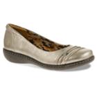 Soft Style By Hush Puppies Jordyn Women's Pleated Wedge Flats, Size: Medium (7.5), Dark Grey