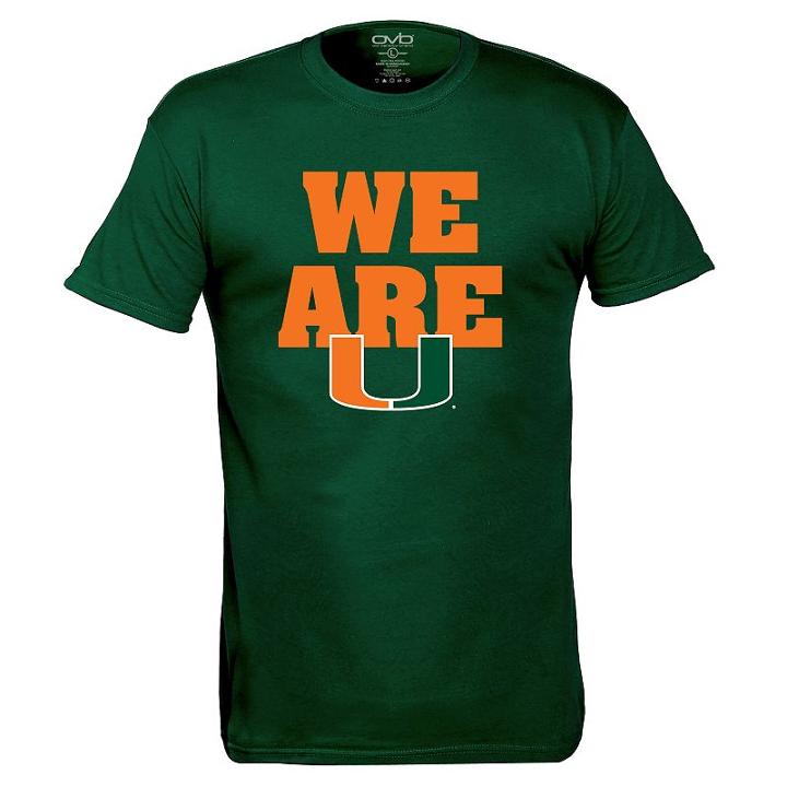Men's Miami Hurricanes We Are Tee, Size: Xl, Dark Green