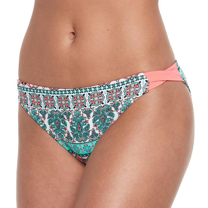 Juniors' Malibu Print Hipster Bottoms, Size: Xl, Ovrfl Oth