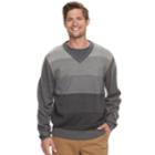 Men's Haggar Regular-fit Colorblock Herringbone V-neck Sweater, Size: Xl, Dark Grey