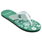 Women's Michigan State Spartans Floral Flip Flop Sandals, Size: Xl, Multi