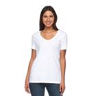 Women's Sonoma Goods For Life&trade; Slubbed V-neck Tee, Size: Xl, White