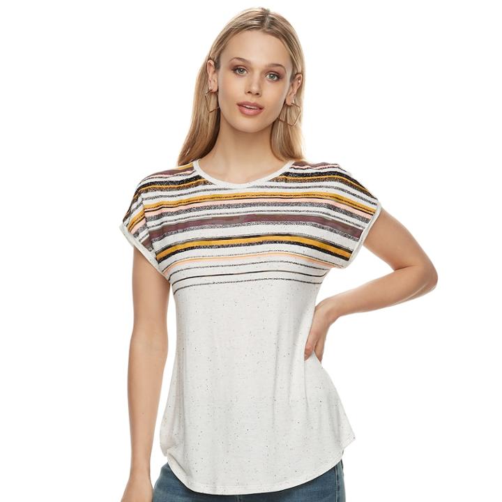 Women's Apt. 9&reg; Graphic Tee, Size: Xl, White