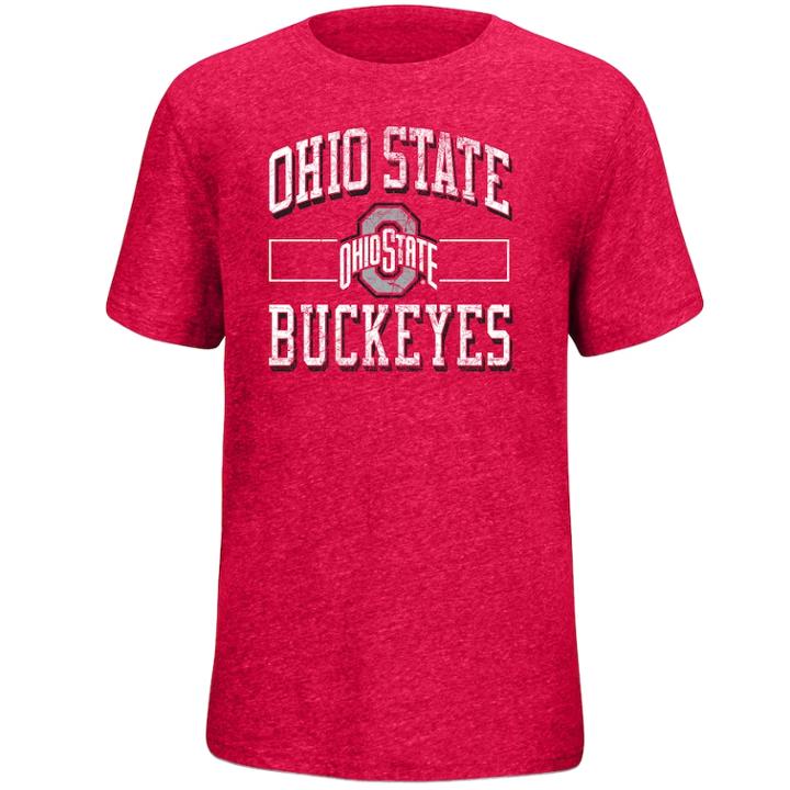 Boys 8-20 Ohio State Buckeyes Banner Tee, Size: L 14-16, Brt Red
