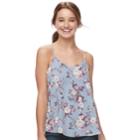 Juniors' Pink Republic Layered Camisole, Size: Medium, Blue