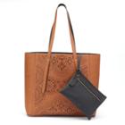 Sonoma Goods For Life&trade; Laser-cut Reversible Tote, Women's, Red/coppr (rust/coppr)
