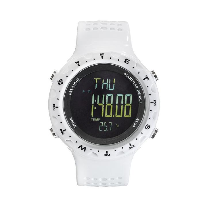 Columbia Men's Singletrak Digital Chronograph Watch, White