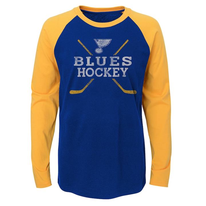 Boys 4-18 St. Louis Blues Hockey Sticks Tee, Size: 6-7, Blue (navy)