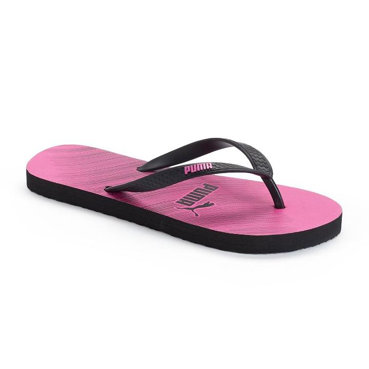 Puma Women's Printed Flip-flops, Size: 8, Grey (charcoal)
