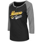 Women's Campus Heritage Missouri Tigers Meridian Baseball Tee, Size: Medium, Ovrfl Oth