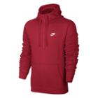 Men's Nike Club Half-zip Fleece Hoodie, Size: Large, Dark Pink