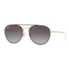 Ray-ban Rb3589 55mm Square Gradient Sunglasses, Women's, Black Gold