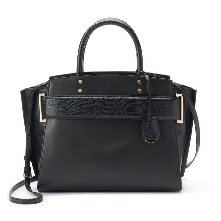 Jennifer Lopez Estella Triple-entry Satchel, Women's, Black