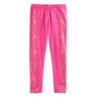 Disney / Pixar Coco Girls 4-7 Glitter Printed Leggings By Jumping Beans&reg;, Size: 7, Dark Pink