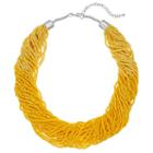 Yellow Seed Bead Torsade Necklace, Women's, Med Yellow