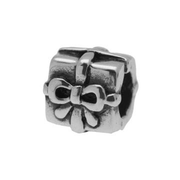 Individuality Beads Sterling Silver Present Bead, Women's, Grey
