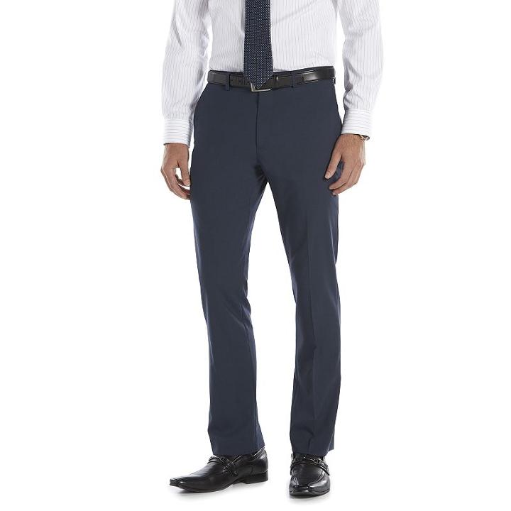 Men's Marc Anthony Extra-slim Fit Wool Suit Pants, Size: 34x32, Blue