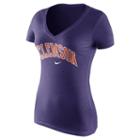 Women's Nike Clemson Tigers Wordmark Tee, Size: Small, Purple