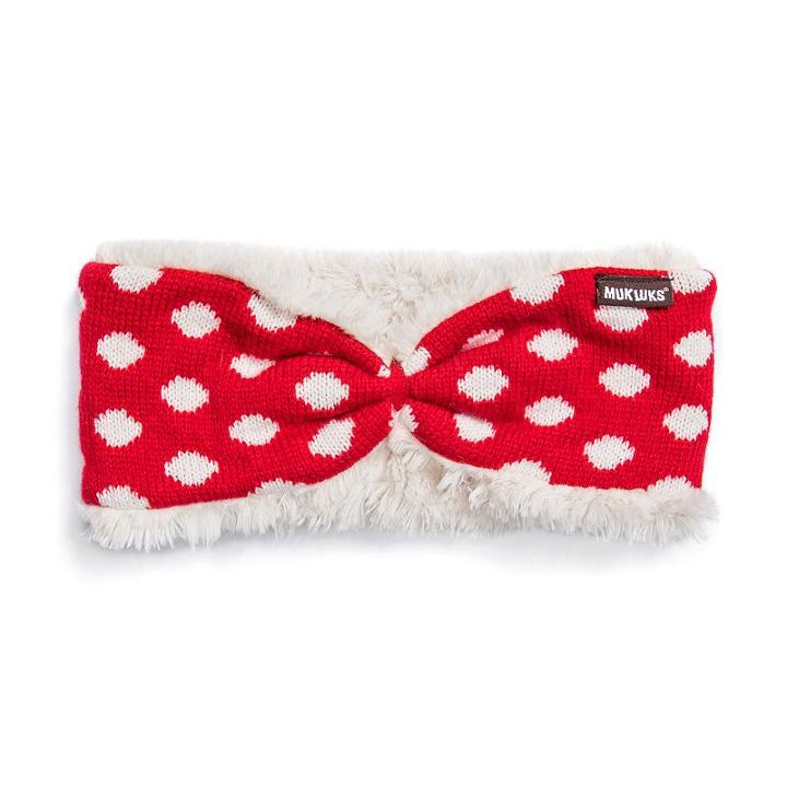 Women's Muk Luks Faux-fur Reversible Headband, Size: Fits Most, Red