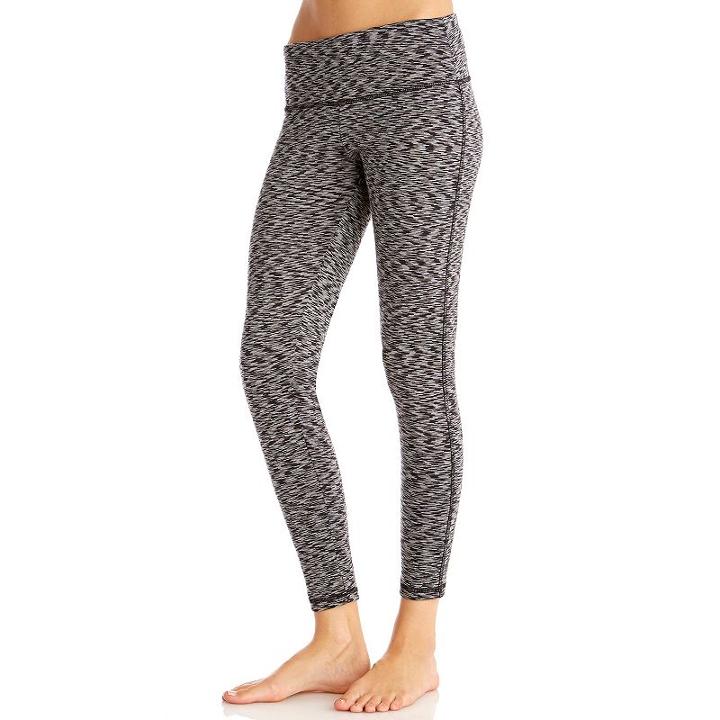 Women's Marika Space-dye Ponte Workout Leggings, Size: Xl, Black