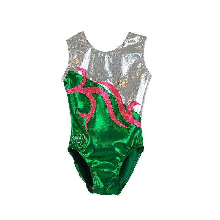 Girls 2-10 Obersee Gymnastics Leotard, Size: Xs, Green