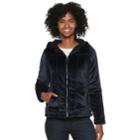 Women's Weathercast Hooded Fleece Jacket, Size: Small, Grey