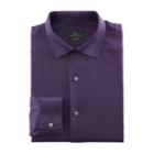Men's Marc Anthony Textured Slim-fit No-iron Dress Shirt, Size: 17.5 36/37, Purple