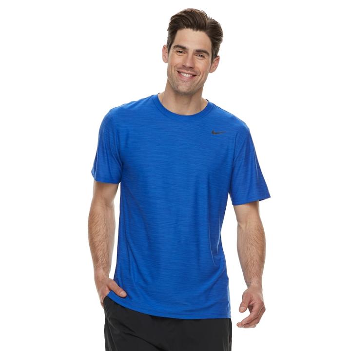 Men's Nike Breathe Tee, Size: Medium, Dark Blue