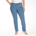 Plus Size Lee Monroe Classic Fit Straight-leg Jeans, Women's, Size: 22w T/l, Blue